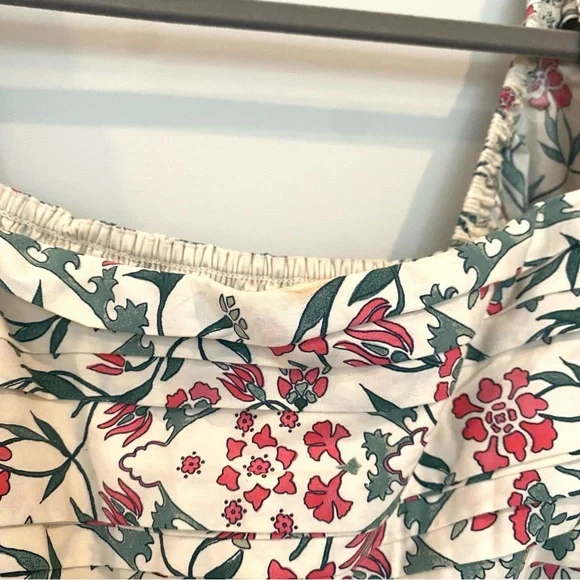 Abercrombie & Fitch Emerson Poplin Puff Sleeve Square Neck Floral Mini Dress - Picture 4 of 6